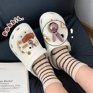 [Free Shipping] Thick-soled anti-odor home bathroom non-slip outdoor wearable mens and womens clogs closed-toe shoes high-heeled sandals for women
