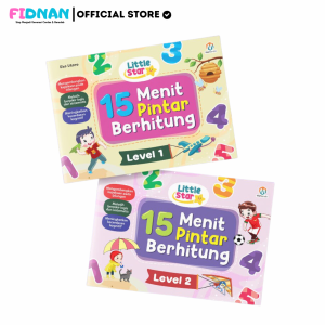 Buku Little Star 15 Menit Pintar Berhitung - 100% Original High Quality | Paket Lengkap Pembelajaran Anak Berhitung | Matematika Menghitung Cepat dan Mudah Materi Buku Latihan Edukasi Belajar Matematika Untuk Anak | Buku Menghitung Anak TK Paud Matematika