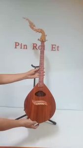 ฟิกเคอร์บอร์ด ไม้ประดู่ คอและหัวไม้กันชั้น พิณโปร่งไม้ขนุน 6 วัตถุประสงค์และเข้มข้นที่ 4!