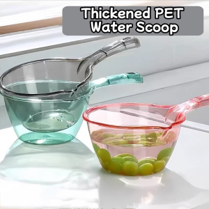 1pcs Plastic Transparent Water Dipper Large Capacity Scooper with Handle for Kitchen Bucket