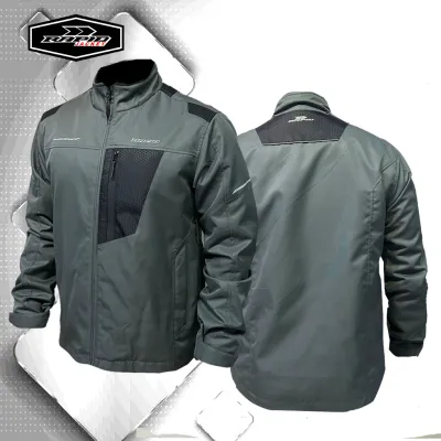 RAPID INFINITY jaket motor harian pria premium dengan bahan twill anti angin & air berkarakter tebal dilengkapi dengan saku khusus hp dan reflektif