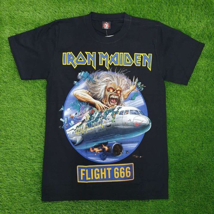 Iron Maiden Flight 666 Skull Rock Band Shirts Rockers T-Shirt # Sil ...