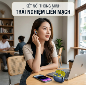 Tai nghe Bluetooth B59 nhỏ gọn lọc tiếng ồn âm thanh nổi có Mic Tai nghe HIFI