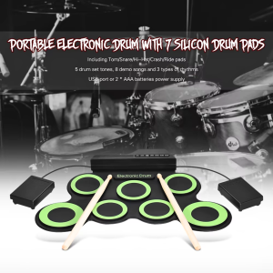 BERGARANSI Ammoon Drum elektrik full set dewasa portable Electronic Digital Kit 7 Pads USB G3002