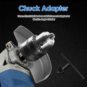 10mm Drill Chuck Special chuck for angle mill for Grinder Rotary Hammer Screwdriver Impact Wrench Driver Adapter + Key + SDS Shank Set
