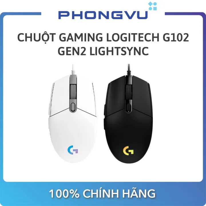 Chu%E1%BB%99t%20gaming%20Logitech%20G102%20Gen2%20Lightsync%20(%C4%90en/Tr%E1%BA%AFng)%20-%20B%E1%BA%A3o%20h%C3%A0nh%2024%20th%C3%A1ng%20-%20Image%201