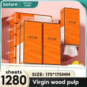Botare Hanging Tissue 4 Packs – 4-Ply Soft & Thick Pull-Out Tissue for Kitchen Bathroom Wall Mounted Premium Quality