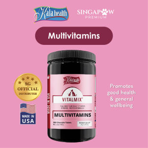 Kala Health Vitalmix 180 Tabs Multivitamin Pet Supplement Skin & Digestion Support Dog & Cat Vitamins