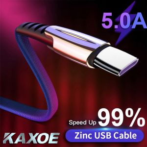 BassPal 5A Fast Charging Cable Micro Usb/Type-C/lightning for iphone Android phone HUAWEI P20 P30 Mate 20 Pro xiaomi Quick Charger USB Cable