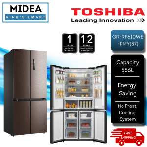 [Delivery by Seller] Toshiba 556L 4 Door Dual Inverter Refrigerator GR-RF610WE-PMY / Multi Door Fridge GR-RF610WE / GR-RF610WE-PMY(37)