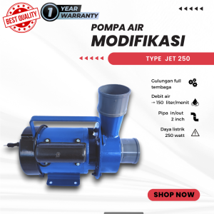 pompa air modifikasi tulungagung 2 dim cocok untuk persawahan pompa air modifikasi hemat listrik type jet 250 debit air besar FREE packing kayu
