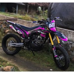 Decal/Stiker crf150L/Klx Bf/DTracker/WR155/Gordon full body(Bisa ganti warna+nama+no)