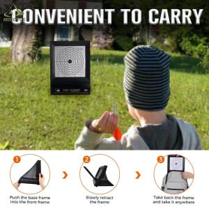 【Local Shipment】 เป้าหมายการถ่ายภาพ & 10pcs กำหนดเป้าหมายปืนพกพาเป้าหมายปืนเป้าหมายปืนเคสเม็ดสำหรับฝึกซ้อมการยิงสนามหลังบ้าน