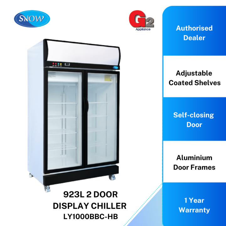 SNOW (Authorised Dealer ) 2 DOOR CHILLER SHOWCASE 923L LY1000BBC-HB ...