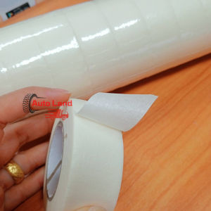 เทปกระดาษกาวย่น เทปย่น ฉีกได้ เทปติดพ่นสี กระดาษกาวย่น หน้ากว้าง 24 มิล ยาว 20 เมตร เทปกาวหนังไก่ ราคา / 1ม้วน