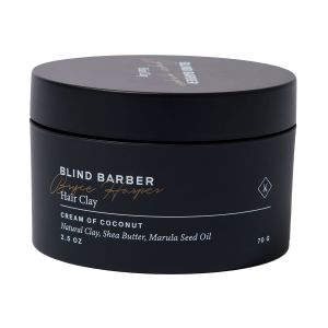 Blind Barber Bryce Harper Hair Clay - Matte Clay Pomade for Men - Medium to Strong Hold - Infused with Kaolin Shea Butter & Marula Seed Oil - Coconut Scent (2.5 Oz)