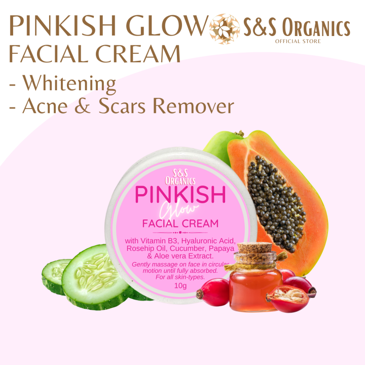 S&S Pinkish Glow Whitening Cream for Face SPF30 10g Lazada PH
