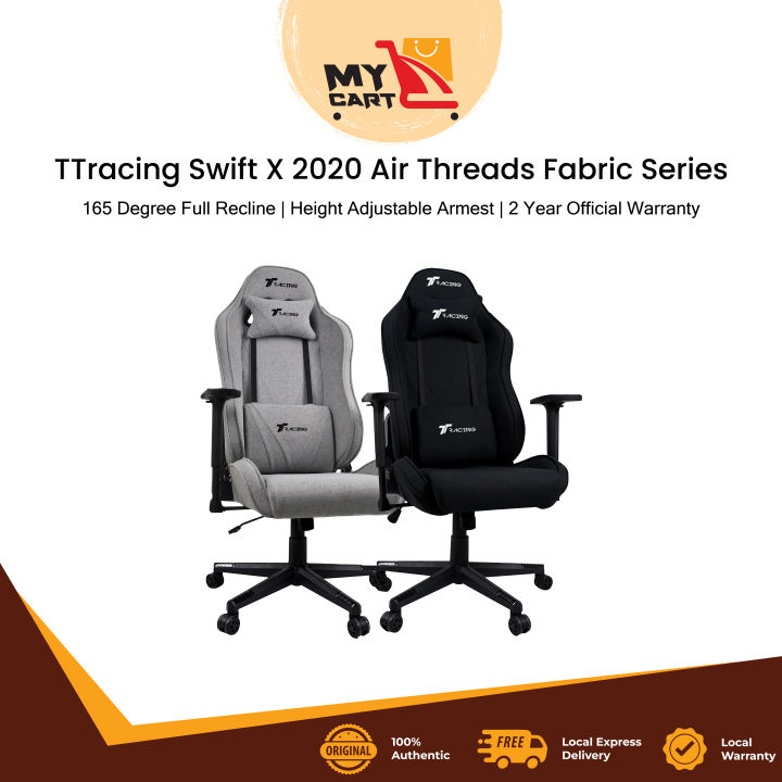 TTRacing Swift X 2020 Gaming Chair > Premium PU Leather > 165 Degree ...