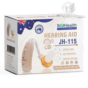 Máy trợ thính không dây Biohealth JH-115 loại đeo vành tai  nhỏ gọn dành cho người già