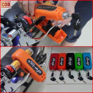 Grip Lock Stang Motor Gembok Anti Maling Kunci Handle Rem Motor Pengaman Handel Rem Warna Acak BB