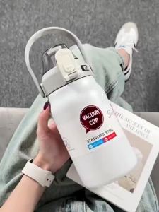 1200ml/1700ml Stainless Steel Vacuum Flask Thermos Sport Bottle Office School Use
