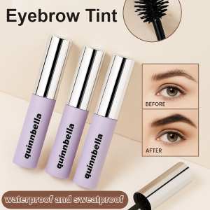 Long-Lasting Eyebrow Tint With Sea Urchin Brush Eyebrow Dye Tint Gel Waterproof Long Lasting Eyebrow Mascara Cream