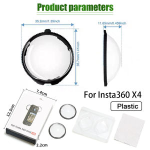 for Insta360 X4 Screen Protector + Rotating Lens Protector Anti-scratch Screen Protector Kit for Insta360X4 Accessories Kit