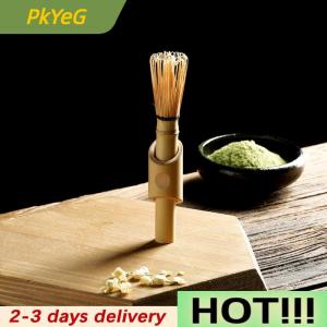PkYeG Matcha Whisk With Long Handle Matcha Powder Brush Tool Matcha Ceremony Accessory Japanese Style Handcurled Bamboo Tea Whisk