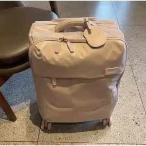 AIRWAY Ultra-Light luggage Non-Woven Suitcase Only Weight 2.1KG canvas Trolley Case Travel storage portable luggage organizer 20Inch Boarding Suitcase Ultra-Light Suitcase Universal Wheel trolley bag Waterproof Suitcase Gift Storage bag traveling