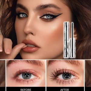 🥳Big Discount 🥳Natural Lengthening Waterproof Mascara Waterproof Voluminous Mascara Long Lasting Smudge Proof Curling Effect For Lash Extension Look And All Day Wear Smudge Proof Mascara Lash Extension Look Mascara