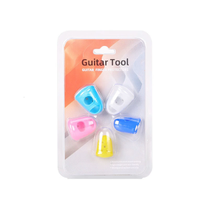 Ukulele Guitar Training Finger Sleeves Breathable Silicone Protectors Beginner Friendly Size Options For Painless Play
