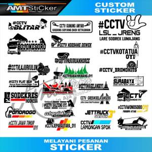 Sticker cctv nusantara Printing