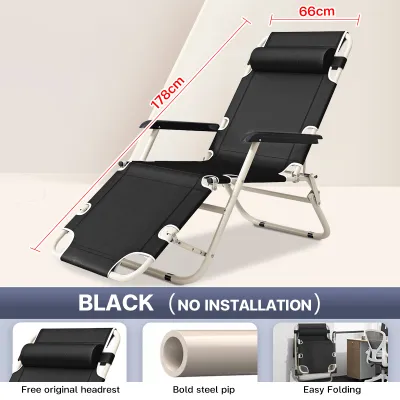 【CEMAL】folding chair 2 in 1 folding bed reclining chair relaxing chair Strong load bearing 300KG