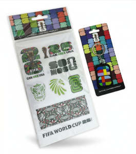 Official FIFA World Cup 2026 Mexico Sticker Keychain Pack