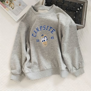 Beryl kids🌸เสื้อสเวตเตอร์เด็กแฟชั่น🎀เสื้อกันหนาวเด็ก แขนยาว พิมพ์ลายการ์ตูนน่ารัก ลําลอง ทรงหลวม แบบบาง สไตล์เกาหลี