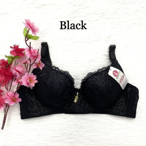 Bra Women Wired BC Cup 3D Floral Lace 4 Hook Full Cup Bra Baju Dalam Berwayar Bra Ada Dawai