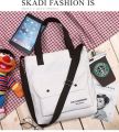 KH Korean Canvas Bag (Design No.31) Cross Body Shoulder Bag 2 Handle Katsa Tote Bag With Strap Handbag. 