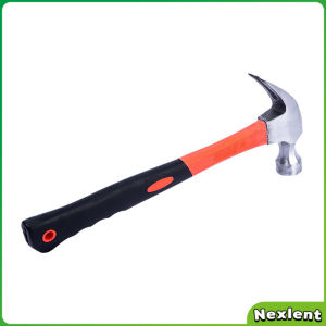 Nexlent Orange Heavy Duty Straight Rip Claw Hammer Non Slip Shock Reduction Grip 0.25kg 0.5kg