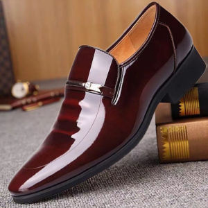 Ielgy nam bốn mùa Giày Da Doanh Nhân chân nhọn mới