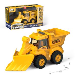 1:16 Friction Powered Excavator Toy with Sound & Light Construction Vehicle for Kids Christmas Gift