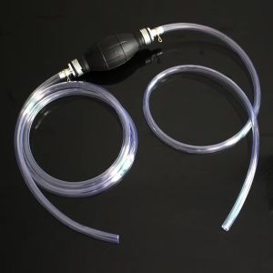 WAPKTY 2M Bơm nhiên liệu thủ công Ống PVC với kẹp Bơm hút xăng bằng ống hút Bền bỉ Tự mồi nước Chuyển dầu xăng ô tô Chuyển dầu nhiên liệu ô tô