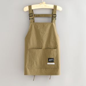 GOLDVAULT 2 Sizes Barber Apron Professional Breathable Working Clothes  Waterproof Cooking Aprons for Hairdressing