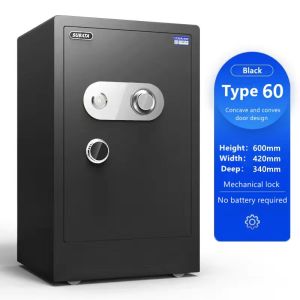 Safe Box Mechanical All Steel Fireproof AntiTheft Depository Cash Jewelry Home Office File Laptop Hotel Safety Security