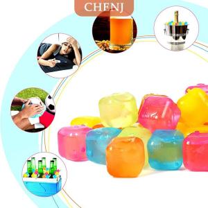[COD] CHENJ ก้อนน้ำแข็งวิสกี้12ชิ้น เซ็ตใช้ซ้ำได้หินวิสกี้ทนทานต่อการฉีกขาดในช่วงฤดูร้อนอุปกรณ์เสริมพลาสติก