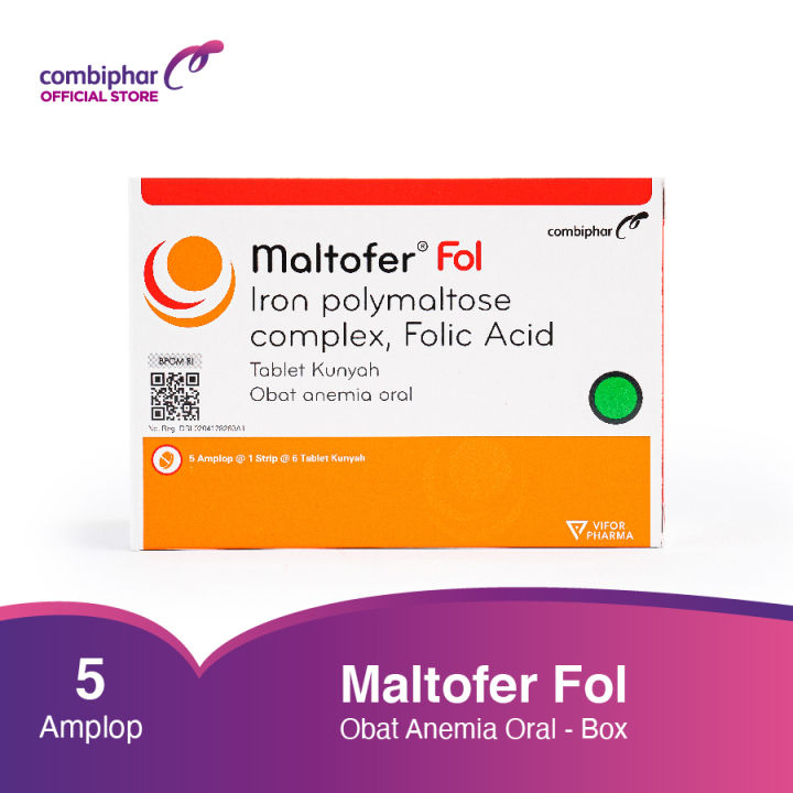 Maltofer Fol 30 tablet kunyah (Box) - Obat Anemia | Lazada Indonesia