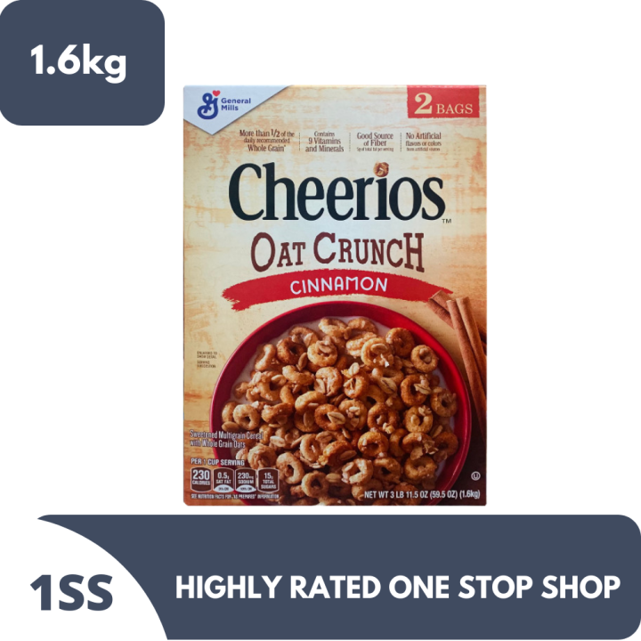 Cheerios Oat Crunch Cinnamon 1.6kg Lazada PH