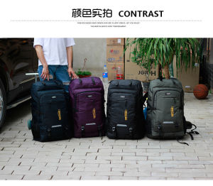 Kev แนวโน้ม 80L Super Big Weekender กระเป๋ากระเป๋าเป้สะพายหลังชายกันน้ำ กระเป๋าเดินทางยูนิเซ็กซ์ บรรจุภัณฑ์เพื่อกระเป๋าผู้ชาย บรรจุภัณฑ์ กระเป๋ากระเป๋าเป้สะพายหลังชาย กลางแจ้งไต่เขาปีนเขาปีนเขา หมายถึงสำหรับกระเป๋าสาย หญิง คุณภาพ 33 ซม. สามา