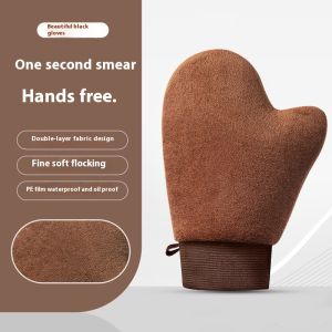 QIHUISHI ถุงมือโลชั่นทาตัวสำหรับการทาครีมกันแดดและการนวดอย่างรวดเร็ว