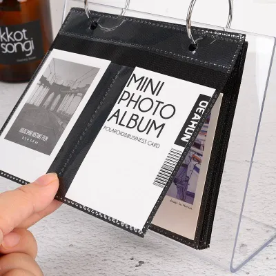 3Inch Lomo Card Pocket With Stand Acrylic Photocard Holder Transparent Photocard Stand