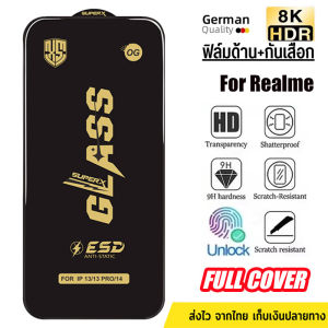 🔥จัดส่งทันที🔥ใส ฟิล์มกระจก HD เต็มจอ สำหรับ Realme Note 50 60 C55 C11 C12 C15 C31 C33 C35 C51 C53 C63 C65 C67 C75 C17 C20A C21Y C25Y C25S C30S C51S 9 9I 5 5S 5I 6 7 8 9 10 10S 11 11X 12 12X Pro Plus C2S